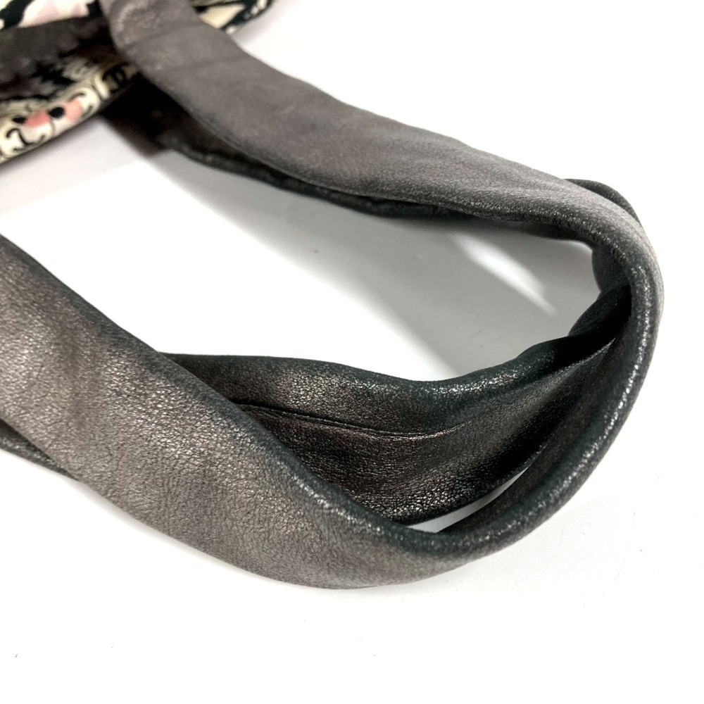CHANEL Vintage Black Leather Logo Shoulder Bag - Picture 9 of 15